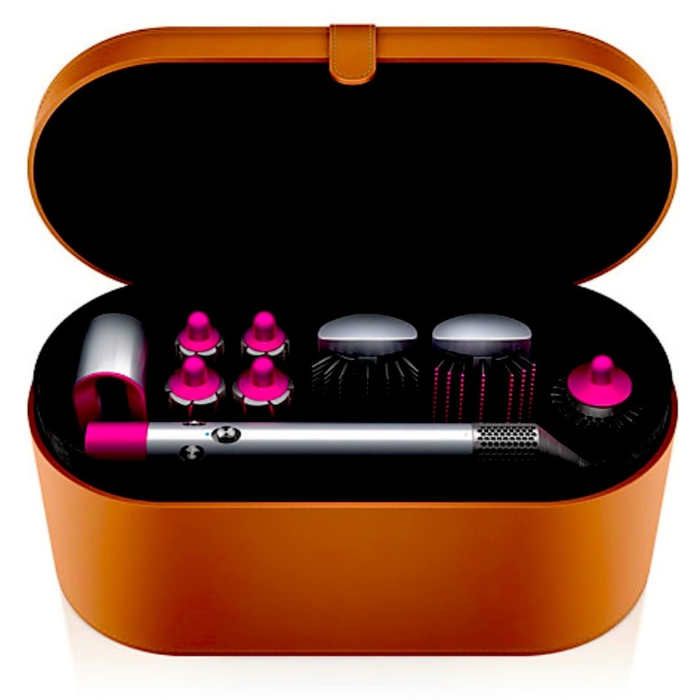 Dyson Airwrap Smooth + Control Styler-For Frizz-Prone Hair Nickle/Fuschia